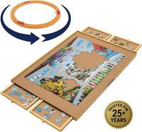Bits and Pieces The Original Puzzle Board with Drawers - 35" x 26" - 1500 Piece / With Spinner - image 4