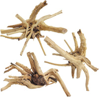 Natural Driftwood for Aquarium - Spiderwood（7-11 inch pack of 3）