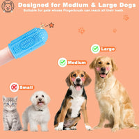 Dog finger toothbrush 4-pack in soft food-grade silicone - view 4