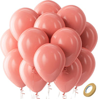 Bezente Assorted Latex Rainbow Balloons 100 Pack 12 inch – Fun for Kids & Family - 13-pink-p137 / 12inch (Normal)