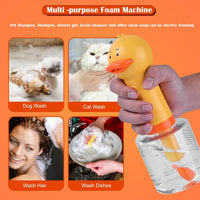 Electric Foaming Shampoo Dispenser for Dog and Cat Bathing - Yellow Ducky - image 4