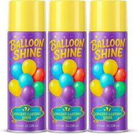 Balloon Shine Spray for Party : 15 oz Balloons Spray Silicone – Fun for Kids & Family - 3 Pack