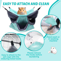 LYART Sugar Glider Pouch Hammock Bed Bedding - 2.Mint - image 2