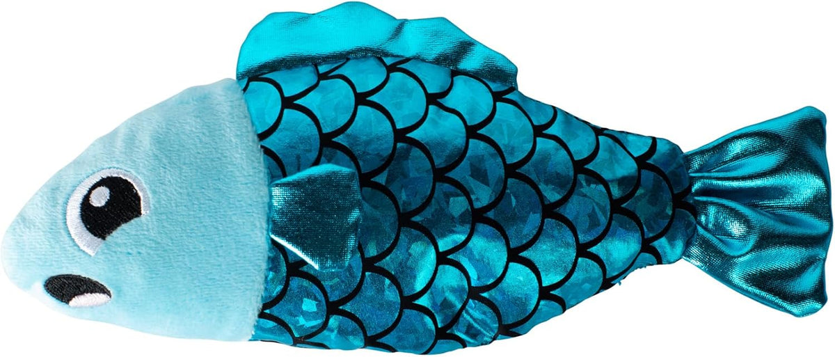 Fringe Studio, Off THE Scales Durable Cotton Canvas Cat Toy - Fishy