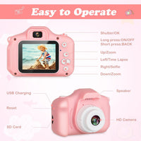 Zeacool Kids Camera, HD Digital Video Camera - Pink - image 2