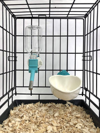 Choco Nose Patented No-Drip Dog Water Bottle/Feeder for Dogs/Cats - C528 Aqua Dish Set / Rabbits-Chinchillas-Toy Dogs-10.2 fl.oz - image 4