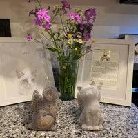 Cat Angel Memorial Figurine, Gray - Natural-love My Cat (Dark) - image 2
