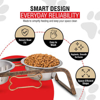 Loving Pets Elevated Dog Bowls - Aged Copper / 0.5 Quarts - image 2