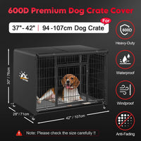 Zettum Dog Crate Cover 48 Inch - 42.0"L x 29.0"W x 29.0"H - image 2