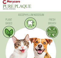 Pure Plaque Off Vet-Approved Dental Powder for Dogs & Cats | 100% Natural Teeth Cleaner with Seaweed | Plaque & Tartar Remover | Freshens Breath | No Brushing Needed (50g)