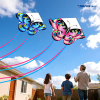 SGftre Colorful Butterfly Kite - Blue+Pink - image 4