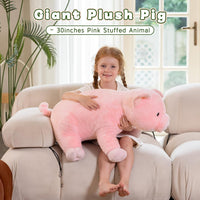 BENINY 31 Inch Giant Bunny Stuffed Animal - Pig 30in - image 2
