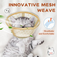 Supet Cat Cone Collar After Surgery, Soft Mesh Recovery Collar to Stop Licking and Scratching, Plastic Cone Alternative for Small Kitten, Medium, Large Cats ()