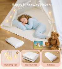 Little Dove Teepee Tent for kids Star Lights - Ball Style Teepee Set - image 3