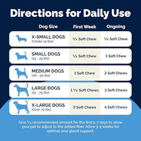 Vetnique Glandex Anal Gland Soft Chew Treats with Pumpkin for Dogs Digestive Enzymes, Probiotics Fiber Supplement for Dogs Boot The Scoot (Peanut Butter Chews, 60 Count)