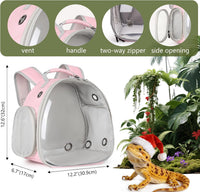 Bearded Dragon Travel Carrier, Lizards Carrier - Pink / Backpack - image 2