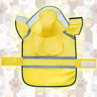 Dog Raincoat, Adjustable Rain Jacket with Hooded Double Layer for Large Medium Small Dogs Puppies - Yellow / Small - image 4