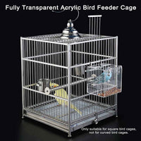 No Mess Bird Feeder for Cage - L: 6.2" x 6.3" x 6.3" - image 4