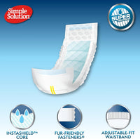 Simple Solution Male Dog Diapers, Disposable Belly Bands, M - Medium / 12 - image 4