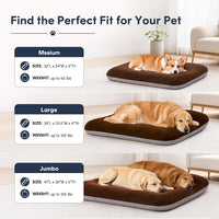 Magic Dog Orthopedic Extra Large Dog Bed 47 Inch - 47.0"L x 39.0"W x 5.0"Th / Dark Brown - image 3