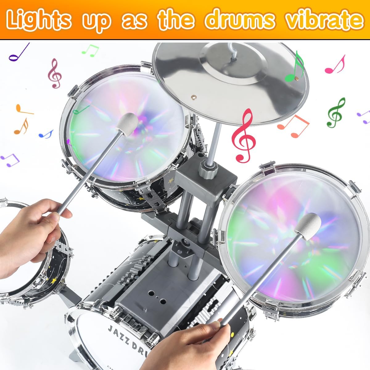 CAPTAIN CHAOWING Kids Drum Set for Toddlers 3-5 - image 3
