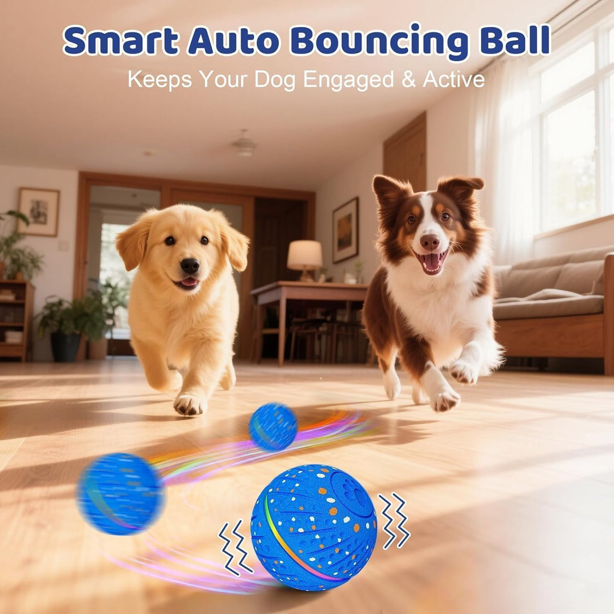 Smart Interactive Dog Toys Ball for Aggressive Chewers Small Medium - image 3