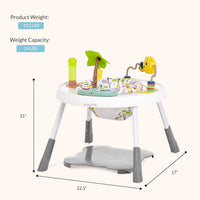 Dream On Me Curio Sit N Seek baby activity center in lime with rotating seat and detachable toys - view 7