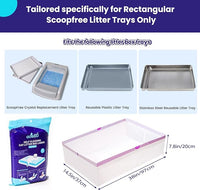 12 Count Litter Box Liners, Waste Bags Compatible with Pet-safe ScoopFree Self-Cleaning Litter Box Tray, Drawstring Litter Bags for Reusable Tray, Pre-Separated (38"L x 14.5"W x 7.8"H)