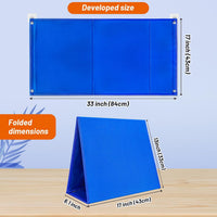 PENGFULL large felt flannel board with blue and beige double-sided surface, folding stand design - view 7