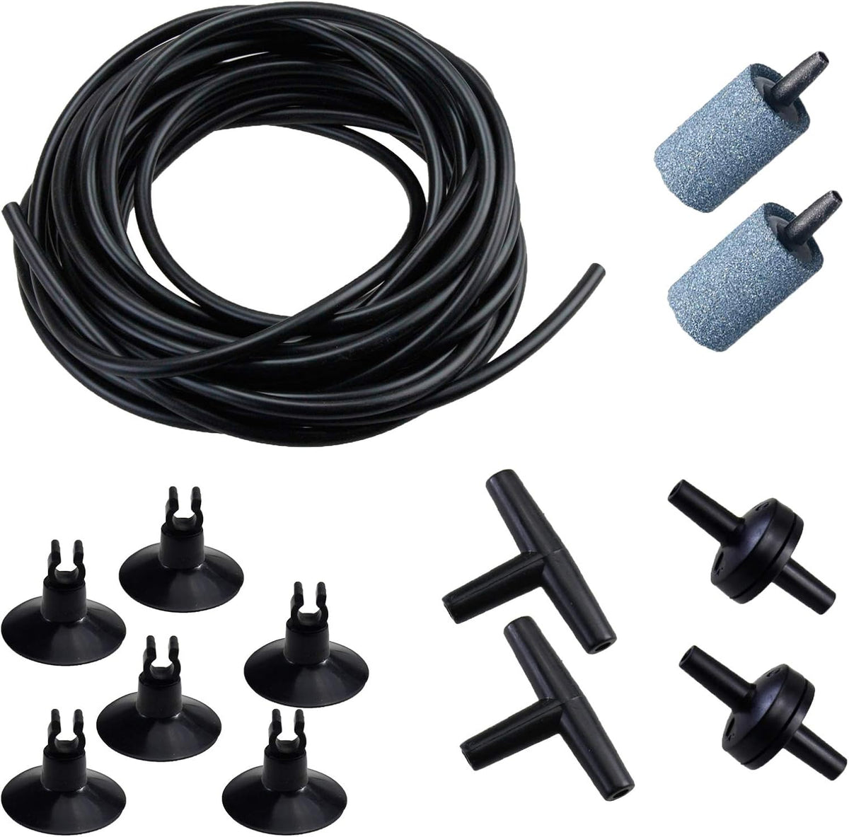 AQUANEAT 14Feet Aquarium Airline Tubing, Standard 3/16" Tubing - Black