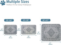 Washable Pee Pads, Super Absorbent Puppy Pads - Gray Medallion / 18"*30"(Pack of 2) - image 2