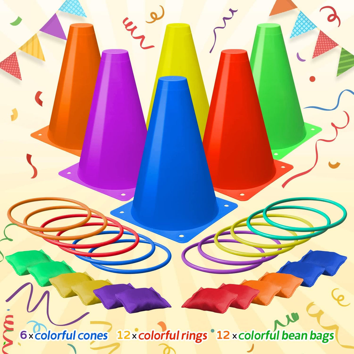 Eocolz 3 in 1 Carnival Games Set - purple - image 2