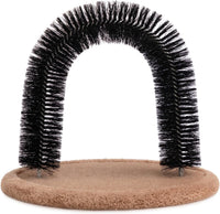 Hollypet cat self groomer arch with scratching pad and catnip hole