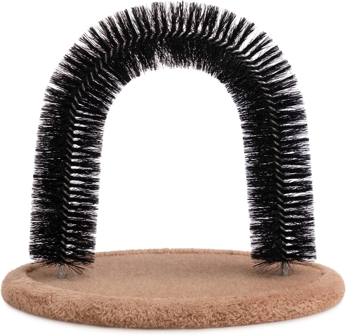 Hollypet cat self groomer arch with scratching pad and catnip hole