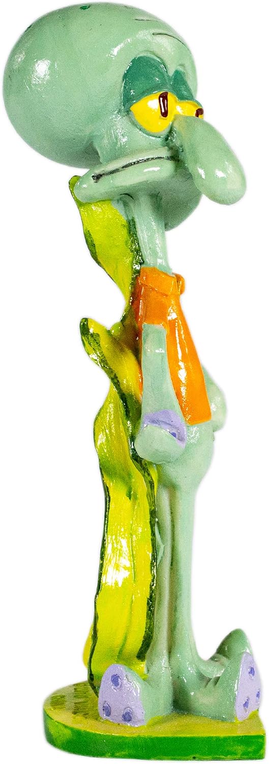 Penn-Plax Spongebob & Pineapple House Aquarium Decor - Medium / Squidward - image 4