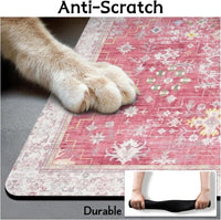 Pet Food Mats for Floor, Absorbent Dog Mat for Food and Water Dispenser Mat, Dog Food Mat Quick Dry - Pink / 32"L x 24"W - image 2