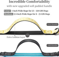 Hands Free Dog Leash with Zipper Pouch - yellow heart / Large - image 3