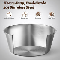 Elevated Dog Bowls for Medium&Small Dogs - 8 Cups / Basic Bowl - image 3