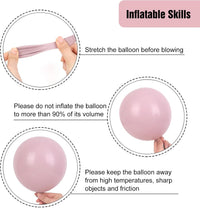 RUBFAC Balloons Black Balloon Arch for Black Birthday Decorations - Dusty Pink - image 4