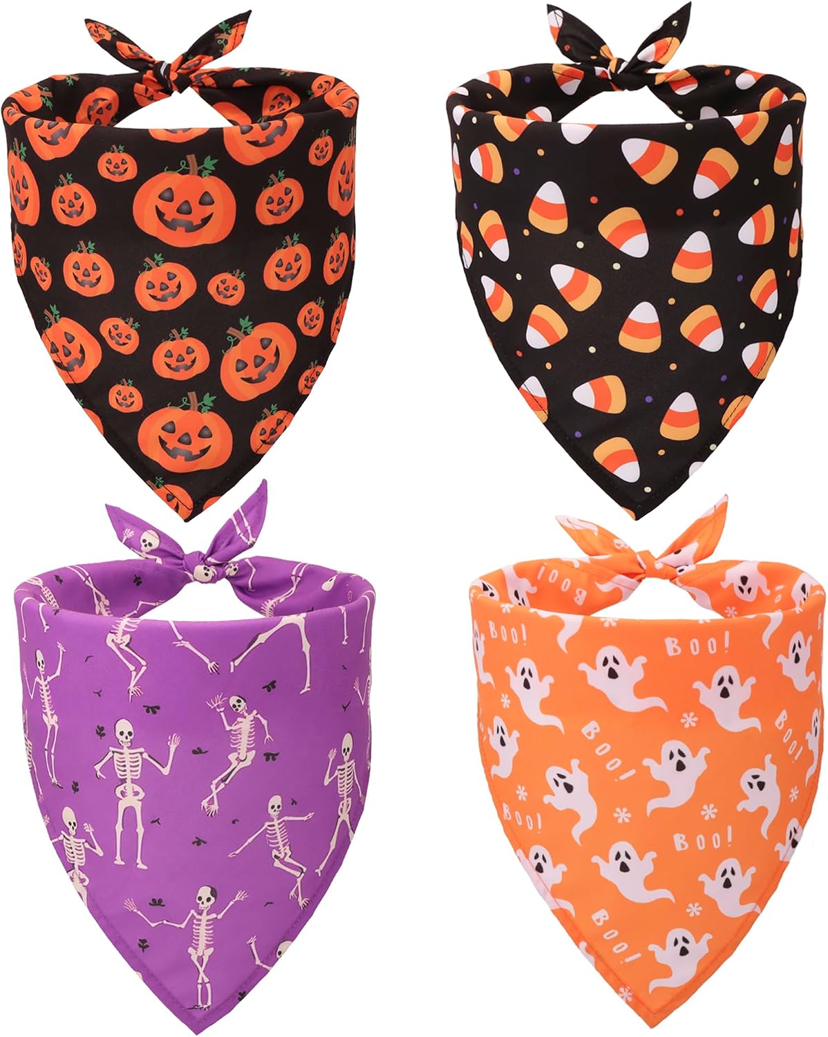 Halloween Dog Bandanas, L - X-Large / Halloween