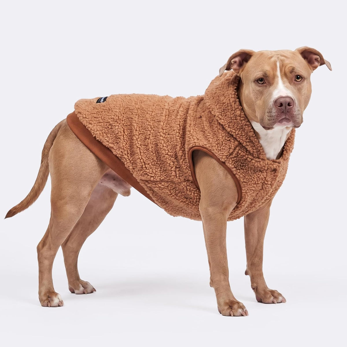 Spark Paws Fleece Dog Hoodie - Brown / 4XL