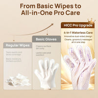 HICC PET Cleaning Glove Wipes PRO for Dogs & Cats - Coconut Scent / 20PCS - image 2