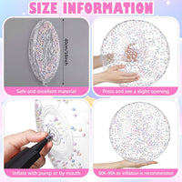 Civaner 10 Pcs Inflatable Glitter Beach Balls 16 Inch - Colorful / Foam - image 2