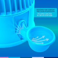 Pet Water Dispenser for Dogs and Cats - Clear Light Blue - image 4
