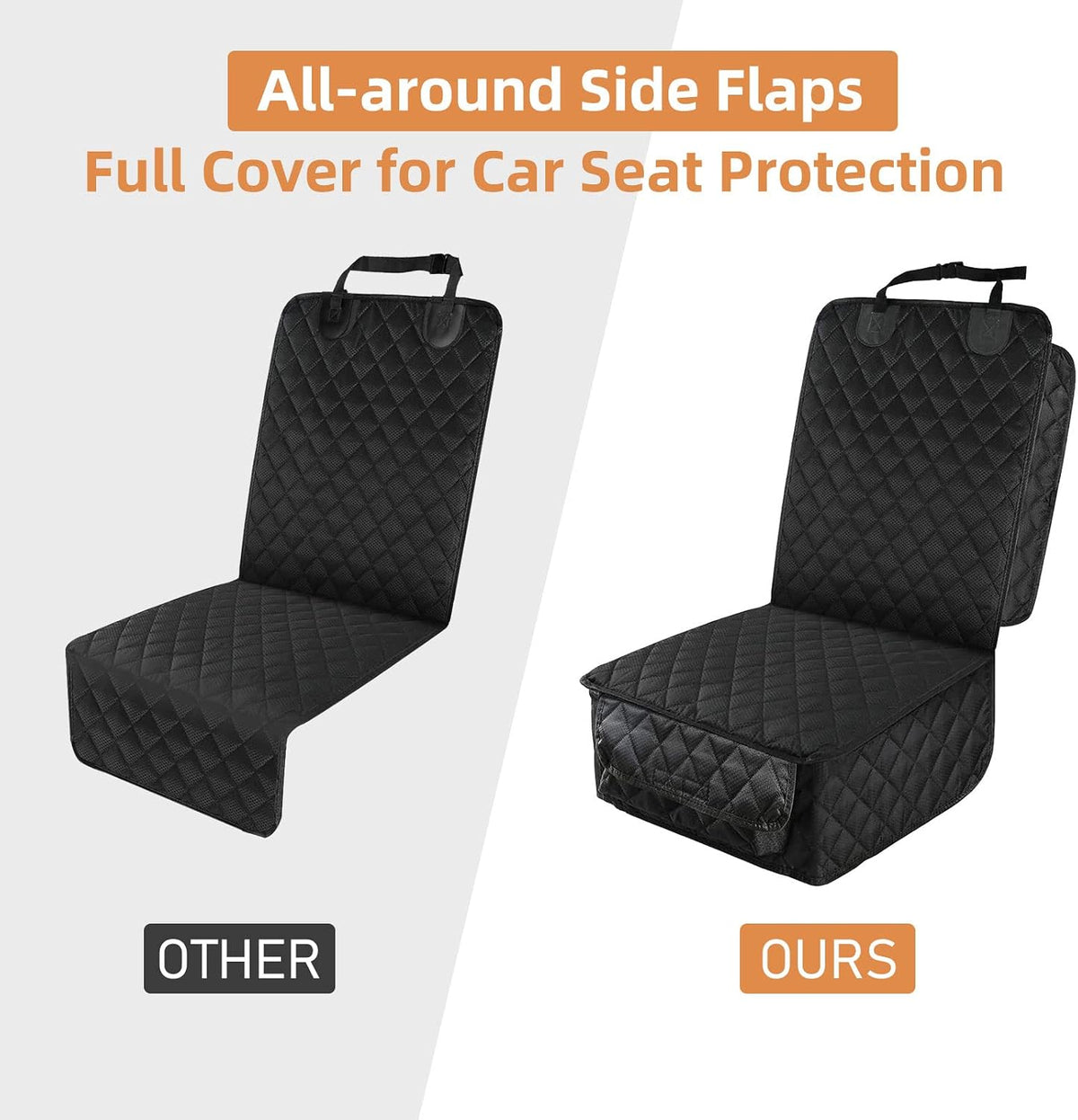 Waterproof Front Seat Car Cover - black - image 3
