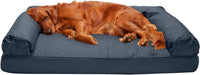 FurHaven Classic Sofa Orthopedic Dog Bed for Large Dogs - Jumbo / Iron Gray