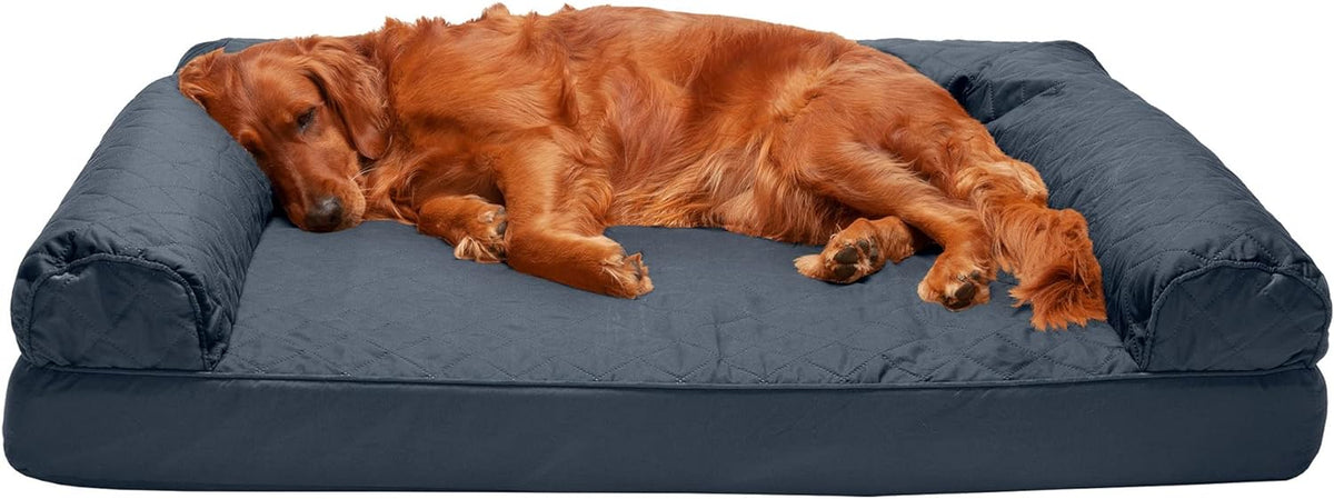FurHaven Classic Sofa Orthopedic Dog Bed for Large Dogs - Jumbo / Iron Gray