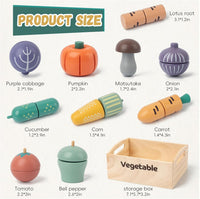 kienvy 10-piece wooden meat and fish play food set with storage box - view 10