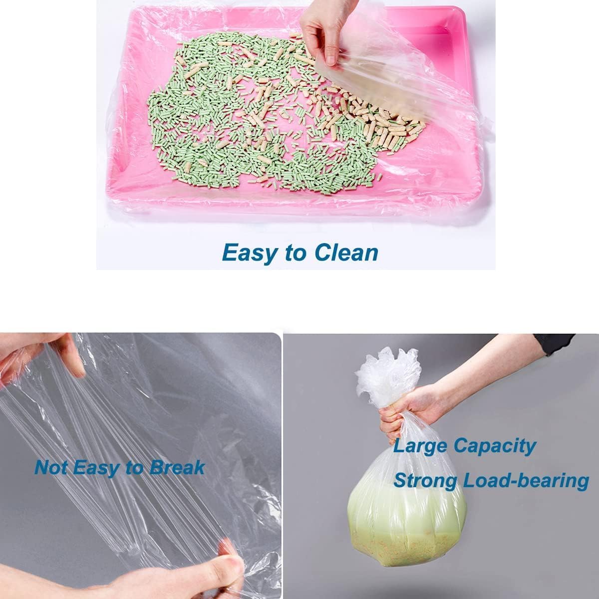 50 Pcs Disposable Rabbit Cage Liner Quick Cleanup Litter Box Liners - Large-Standard - image 4