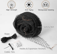 Cat Balcony Net, Steel Wire Reinforced, Anti-Fall Fence - 10 X 26 Ft - image 4